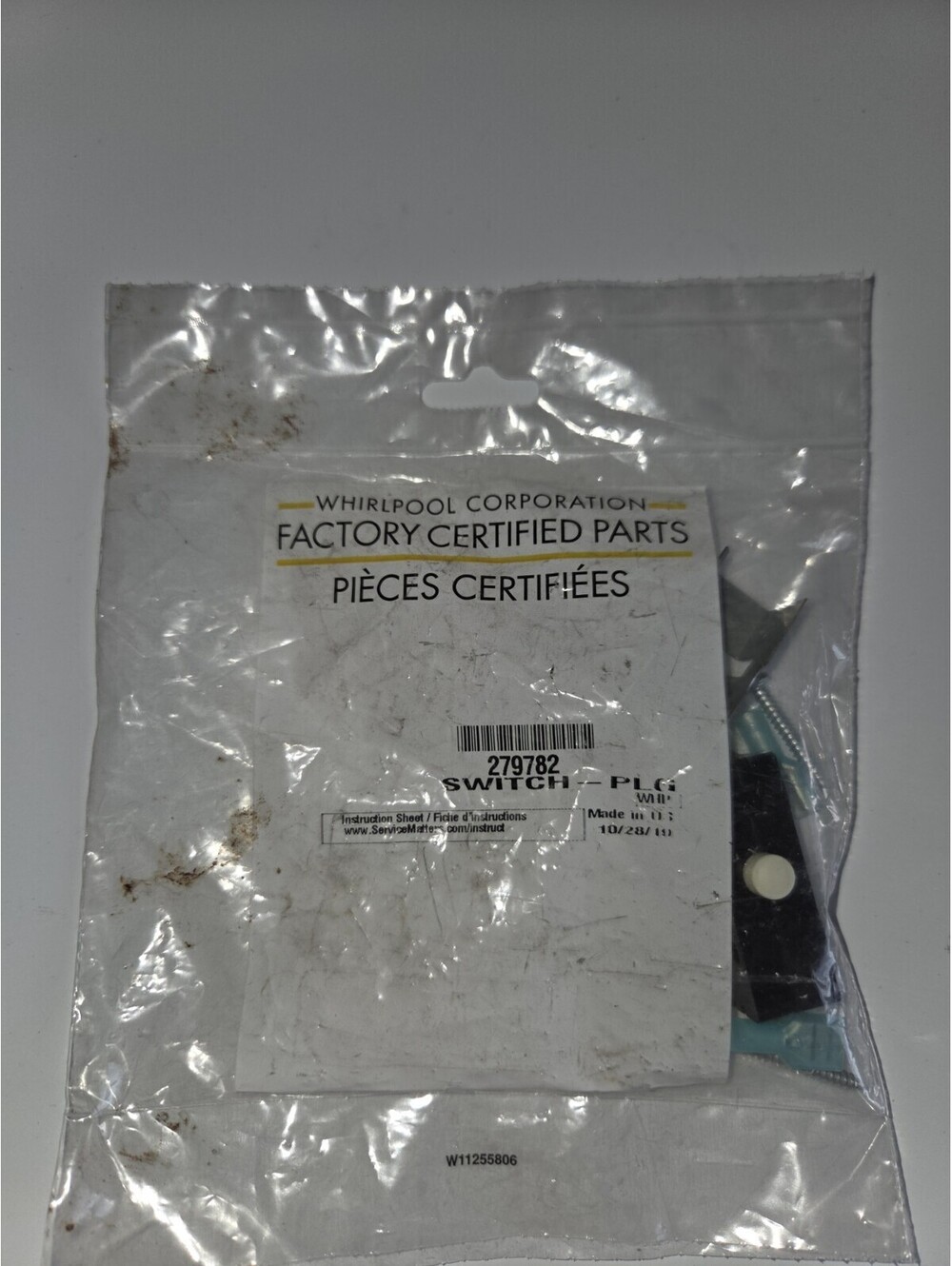 Whirlpool 279782 Switch - PLG Factory Certified Part Dryer Replacement A23